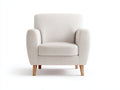 Poltrona in tessuto 79x73x82 cm - beige - design moderno per soggiorno