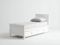 Letto singolo-legno-205x98x86 cm-bianco-moderno