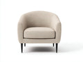 Poltrona in tessuto beige 86x82x80 cm - soggiorno - design contemporaneo